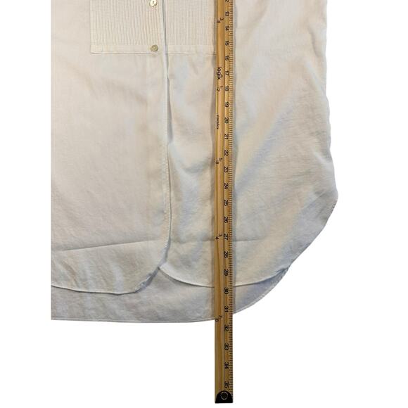 Vintage Banana Republic Pintuck Bib Blouse Made in Hong Kong – Size M Old Money - Picture 7 of 8